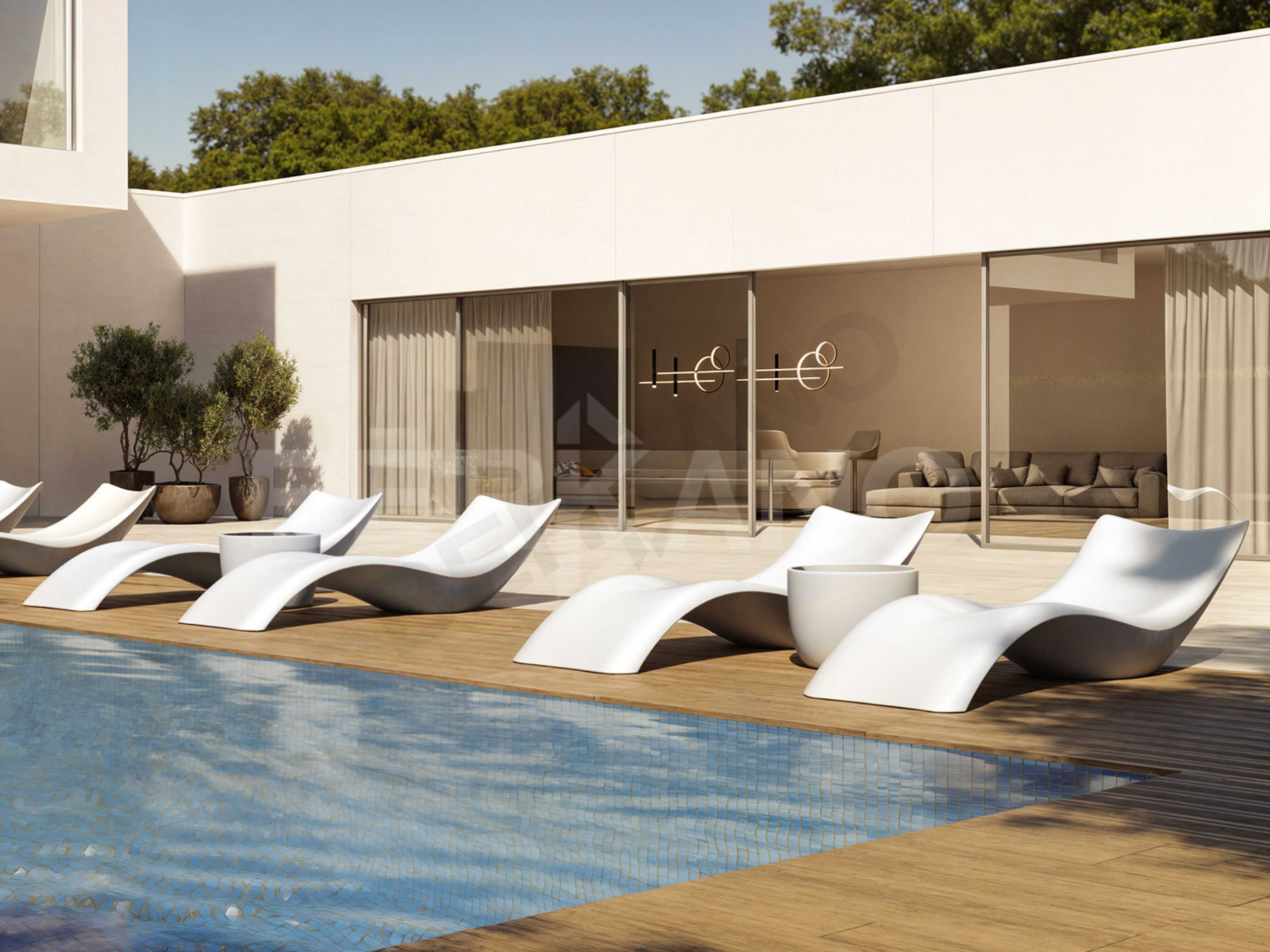 Стол Wave с стеклом Snow White Light - фото 2