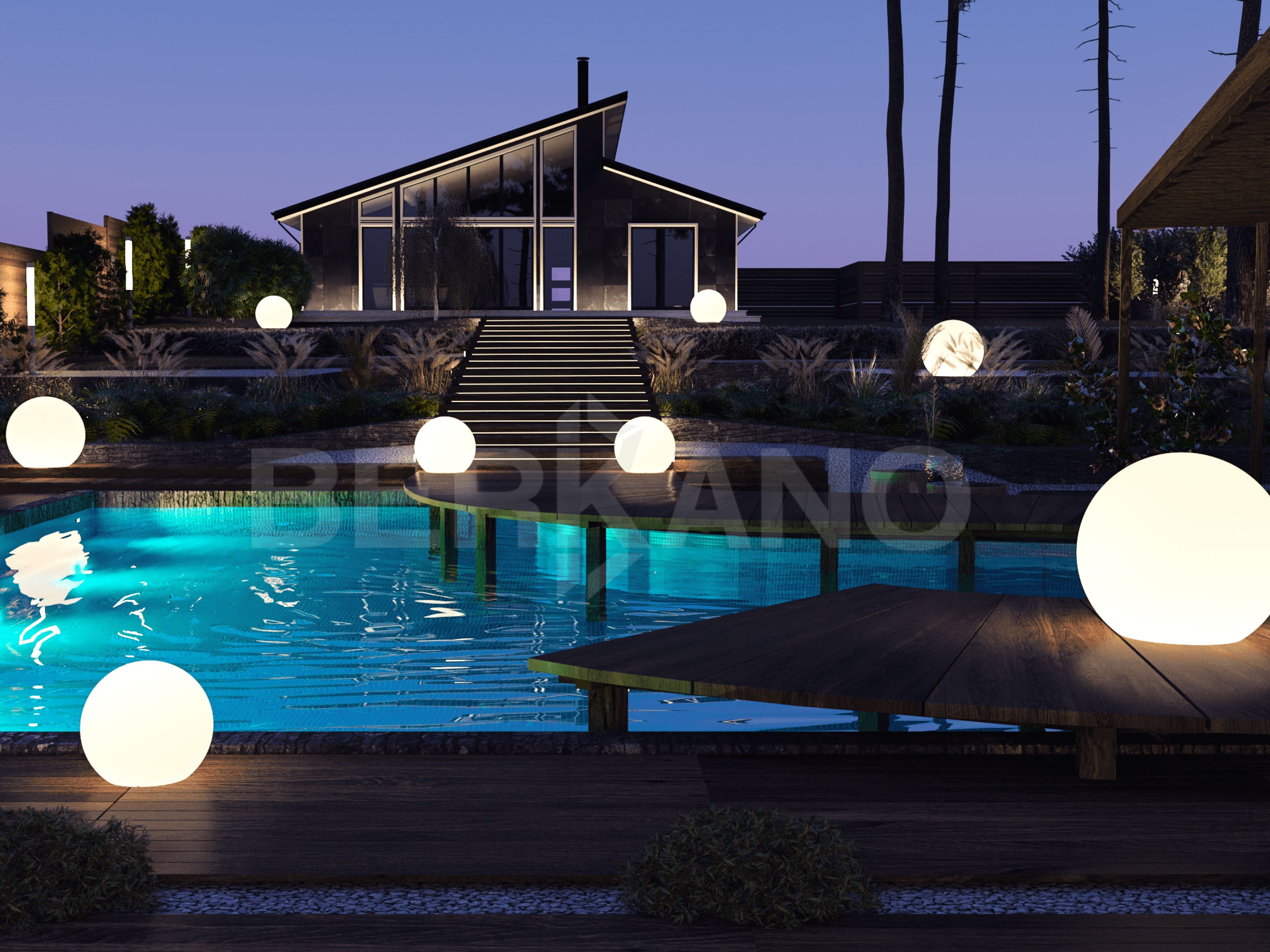 Шар Orby 60 белого цвета RGB ACC подсветка перезаряжаемая - фото 4