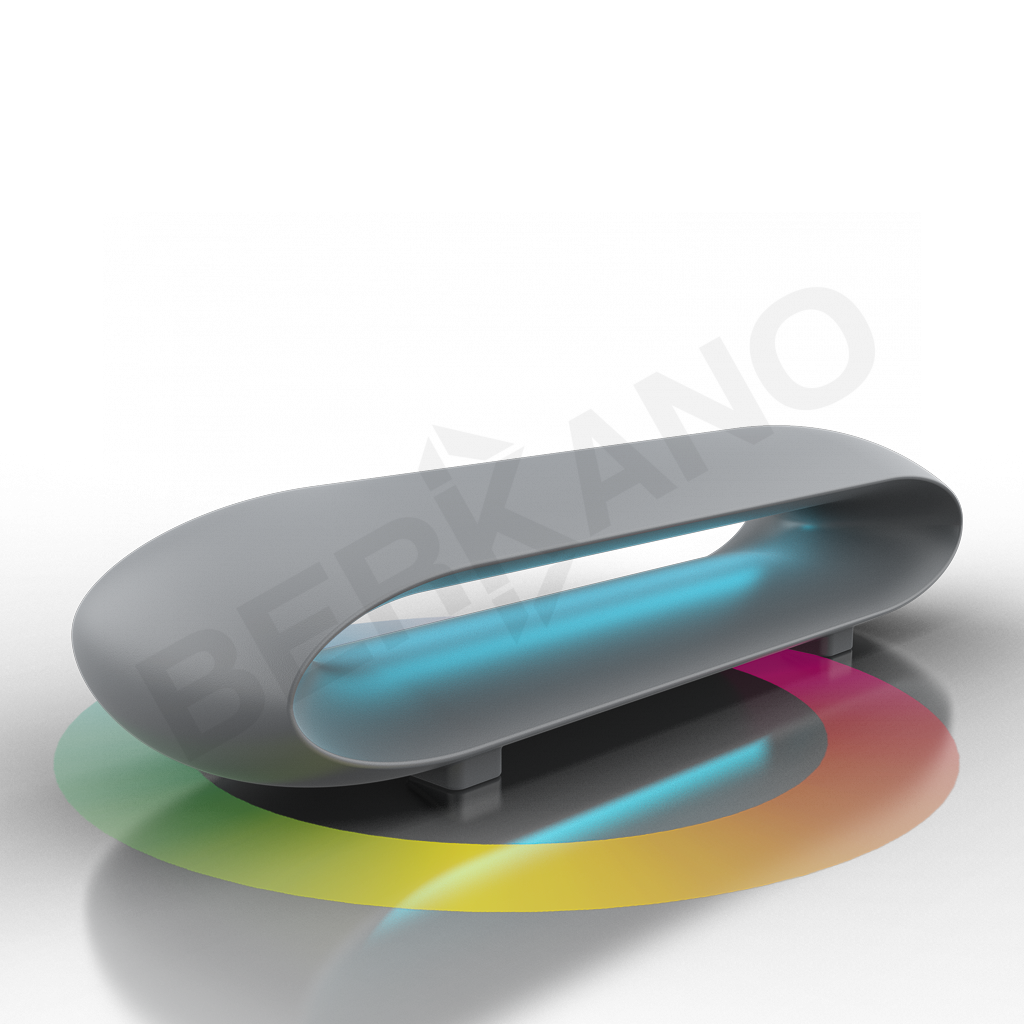 Скамейка Hoop серого цвета RGB - фото 1