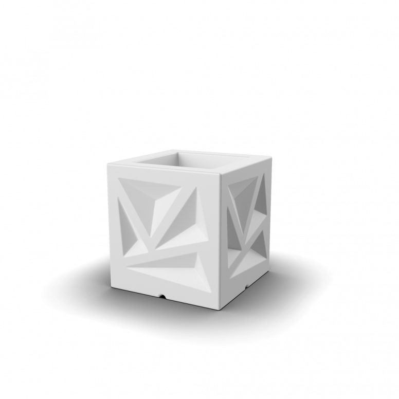 Кашпо Icelandic Cube DB белого цвета