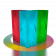 Светящееся кашпо Icelandic Vertical DB белого цвета RGB