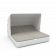 Шезлонг Grace Double Canopy с подушками белого цвета / аксессуар Light grey