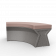 Скамейка X-seat Arc серого цвета Granite / аксессуар кофейного цвета