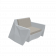 Кресло Quaro с подушками серого цвета / аксессуар Light grey