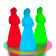 Светильник Снегурочка белого цвета RGB