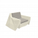 Кресло Quaro с подушками бежевого цвета / аксессуар Light grey