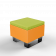 Скамейка Brick 60 Orange / Green