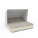 Шезлонг Grace Double Canopy с подушками бежевого цвета / аксессуар Light grey