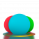 Шар Orby 70 белого цвета RGB