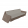 Диван Quaro с подушками красного цвета / аксессуар Light grey