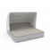 Шезлонг Grace Double Canopy с подушками серого цвета / аксессуар Light grey