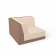Угловой модуль Quarter modular с подушками коричневого цвета / аксессуар Milk