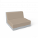 Диван Quarter modular средний с подушками серого цвета / аксессуар Canvas