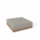 Пуф Quarter modular с подушками коричневого цвета / аксессуар Light grey