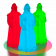 Светильник Дед Мороз белого цвета RGB